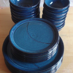 dinner set indigo blue moon